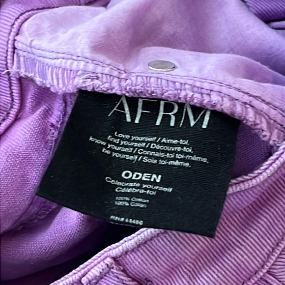 AFRM ODEN Purple Distressed Jeans - 26 - Picture 11 of 12